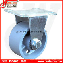 Medium Duty Rigid Caster with Gray Iron Wheel